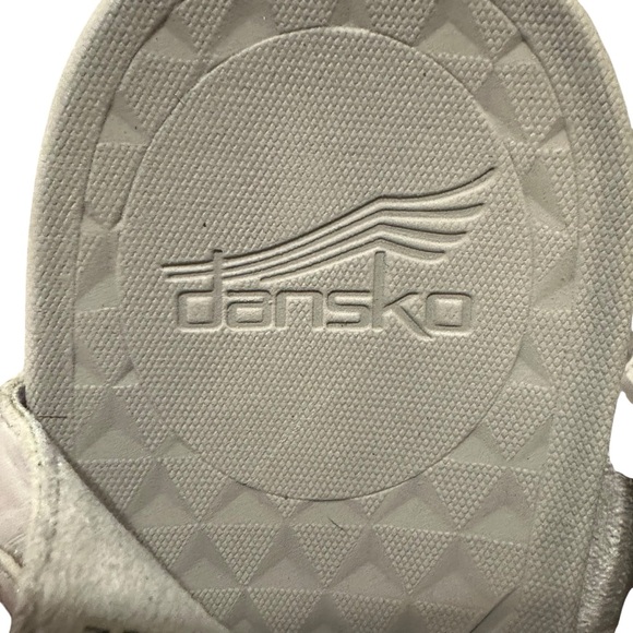 Dansko Cindy Sandals Women's EU 41‎ US 10.5 Taupe Leather Studded Comfort Shoes - Picture 8 of 12